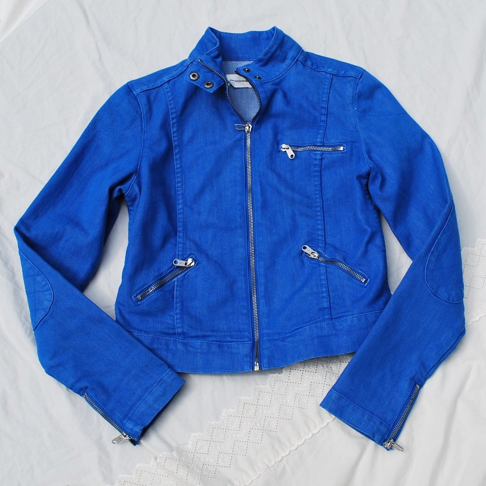 NWOT Paper Denim & Cloth 16865 Denim Moto Jacket